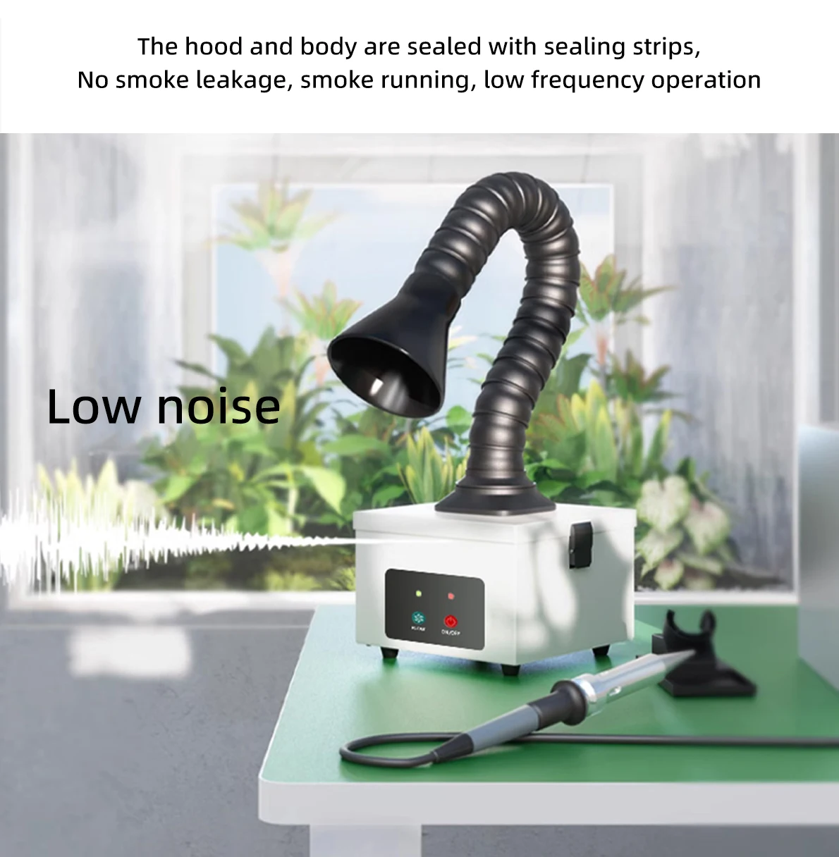 Machine à fumer au Laser, soudage à bras unique, Flexible, à faible bruit, échappement de fumée, offre spéciale, BST-496