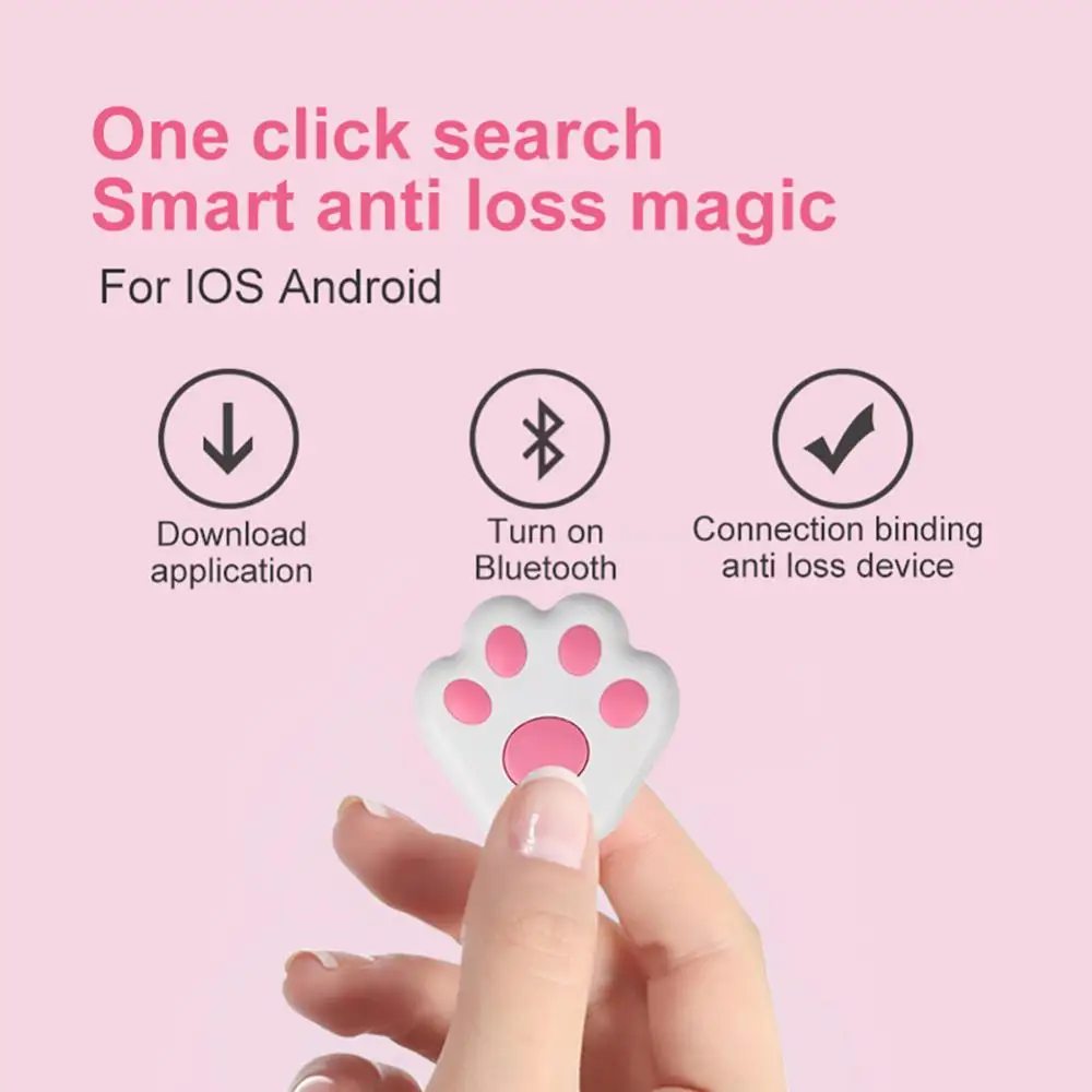 Mobile Phone Two-way Alarm Low Power Wireless Locator Tracer 5.0 Mini Intelligent Anti-lost Device Dog Paw