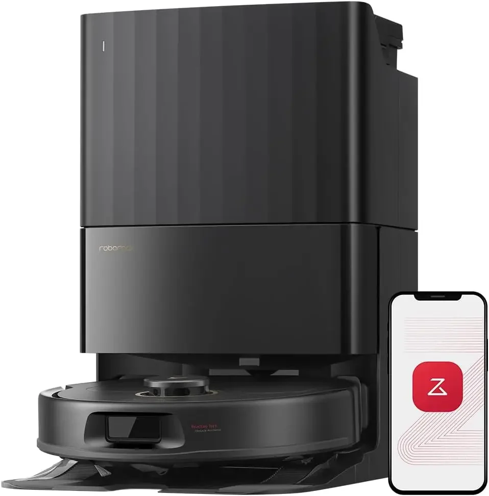 Qrevo S5V Robot Vacuum and Mop, FlexiArm Edge Mopping, 12,000Pa Suction, Dual Zero-Tangle System, Smart Obstacle Avoidance, 10mm