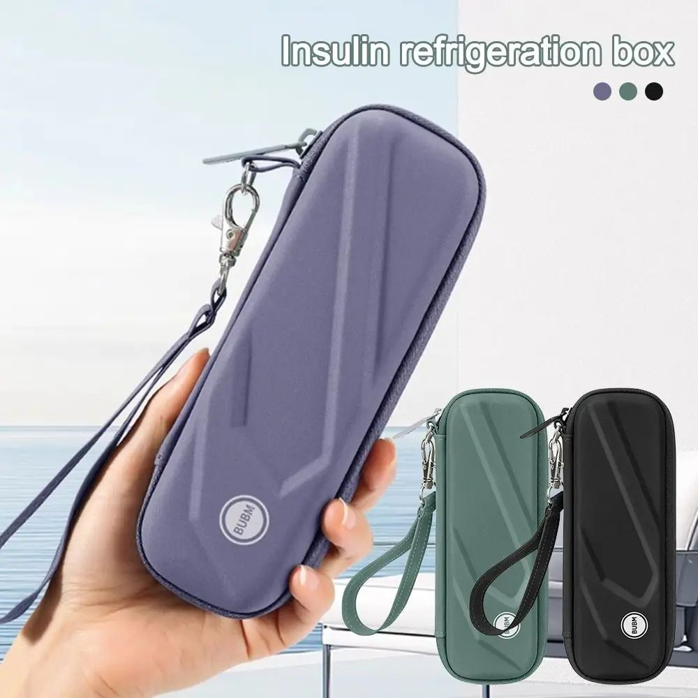 EVA Insulin Cooling Bag Waterproof with Gel Pocket Pill Protector Thermal Insulated Translation Pen Storage Bag for Diabetics