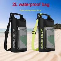 Waterproof Dry Bags Pack 2L Surfboard Kayak Storage Bag For Trekking Swimming Surfing Inflatable Boat Bags Sup Board Accessories