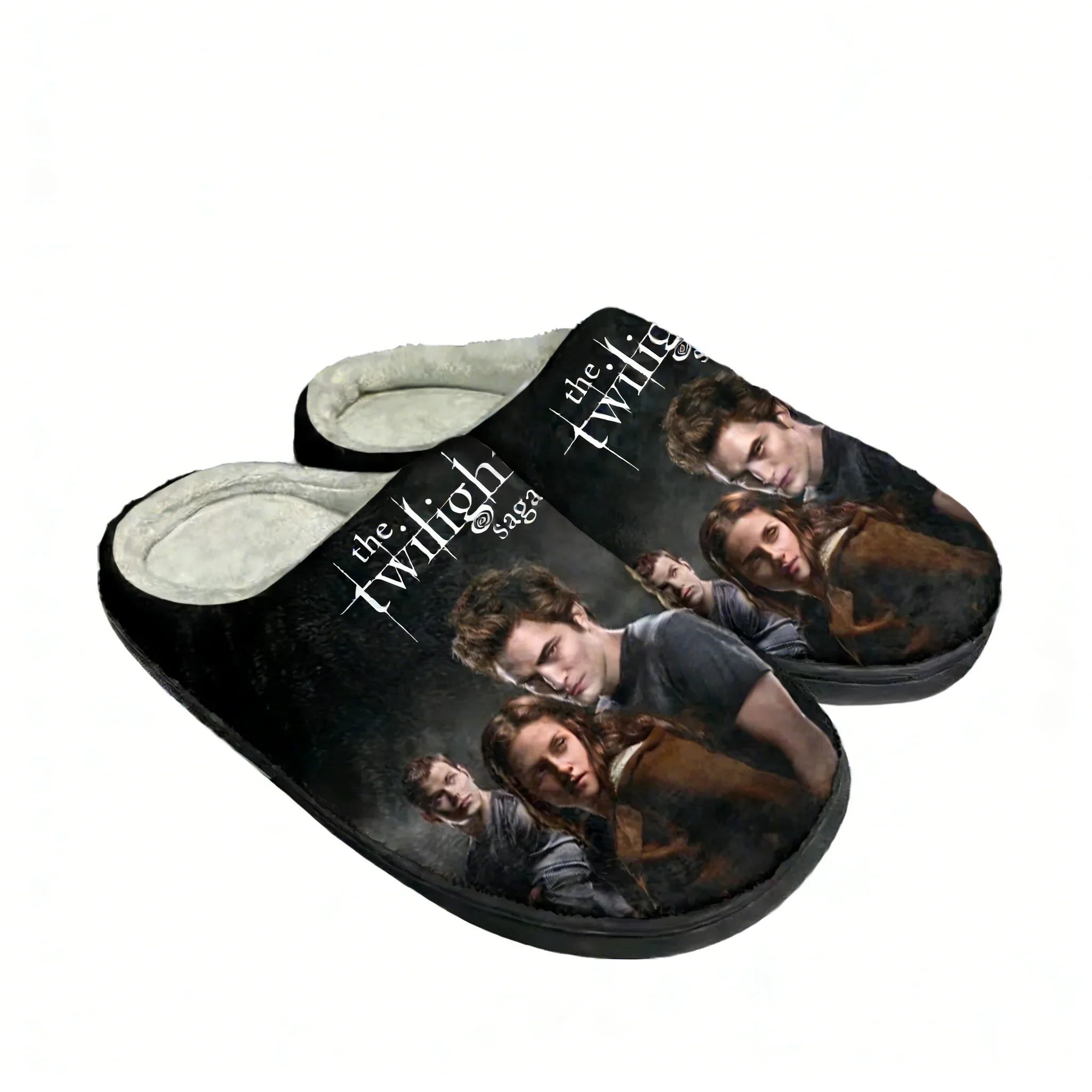 

the twilight saga Cotton Shoe Family Slippers Mens Womens Teenagers High Quality Plush Indoor Casual Warm Shoes Custom Slipper
