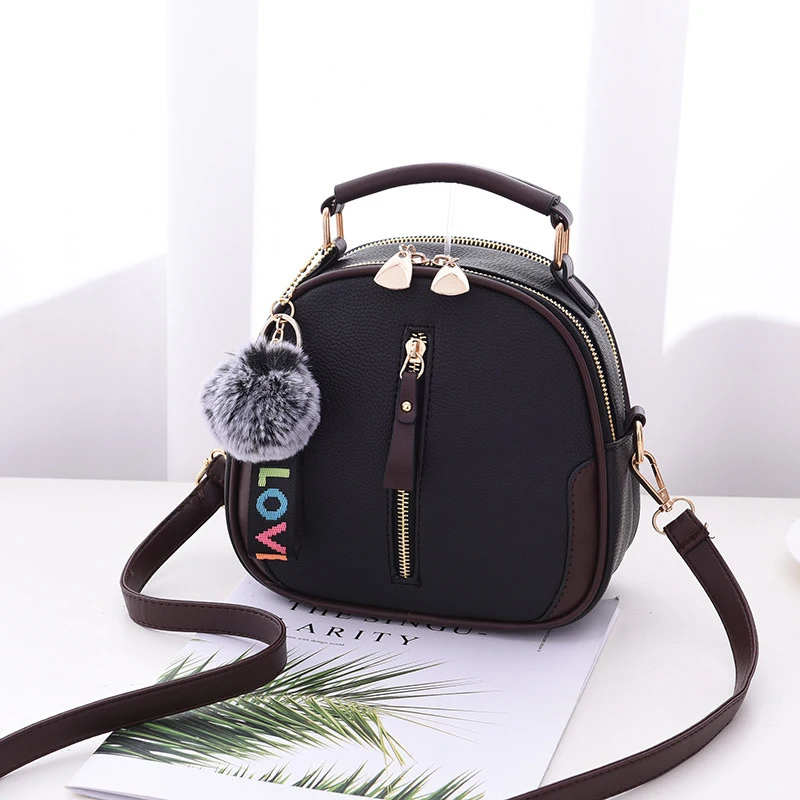 Vintage Small Crossbody Shoulder Bag for Women Designer Top-handle Handbags Purse Female PU Leather Messenger Bag Totes