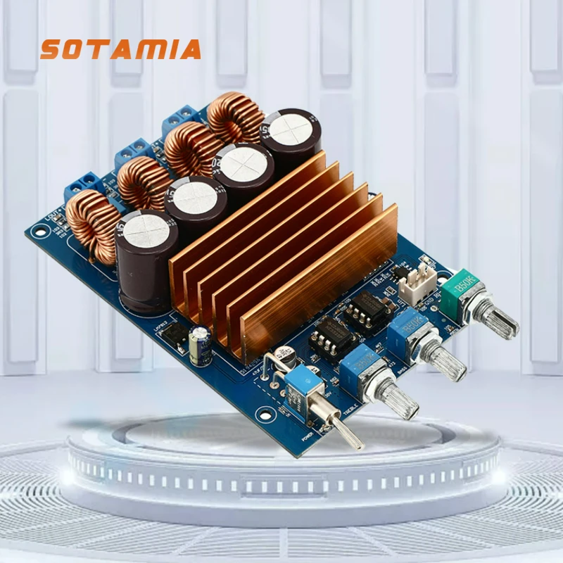 

SOTAMIA TPA3221 Плата усилителя мощности 100Wx2 Двухканальный стерео цифровой аудио HIFI усилитель динамик усилитель звука домашний усилитель