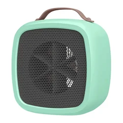 500W Desktop Warm Air Heater Portable Fast Heating Lightweight Intelligent Thermostat Overheat Protection Office Household