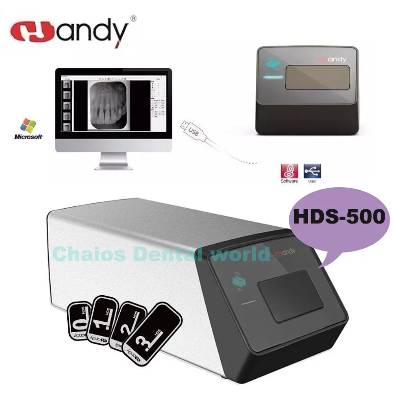 Handy HDS-500 Digital Dental X-ray Intraoral Digital Imaging Phosphor Plate Scanner Dental Image Board CR Scanner Imaging System