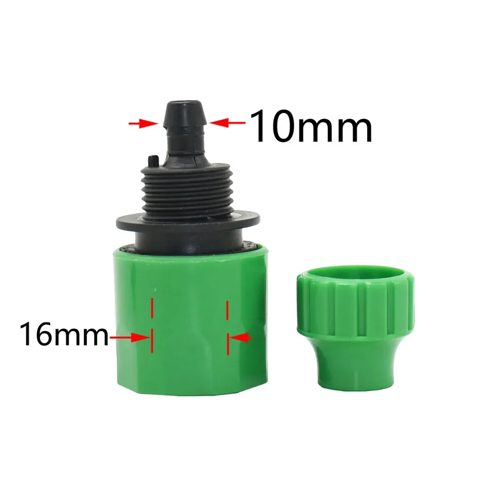 1/4 inch and 3/8 inch quick connect garden hose fittings for 4 mm to 11 mm tubing with 1/2 inch and 3/4 inch threaded connection