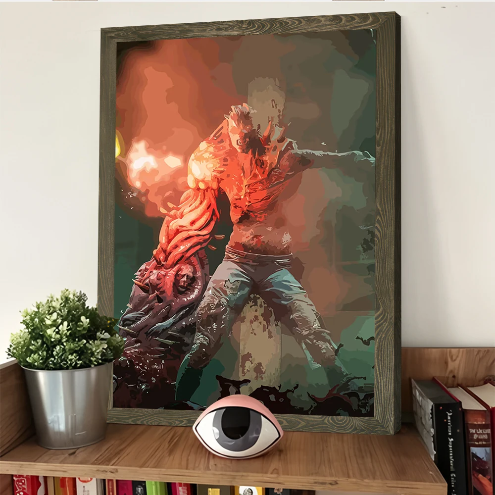 شيء الظهر 4 الطباعة الدم المشارك صور الرسم على لوحات القماش الجدارية لغرفة الألعاب الديكور عناصر ديكور المنزل الداخلية