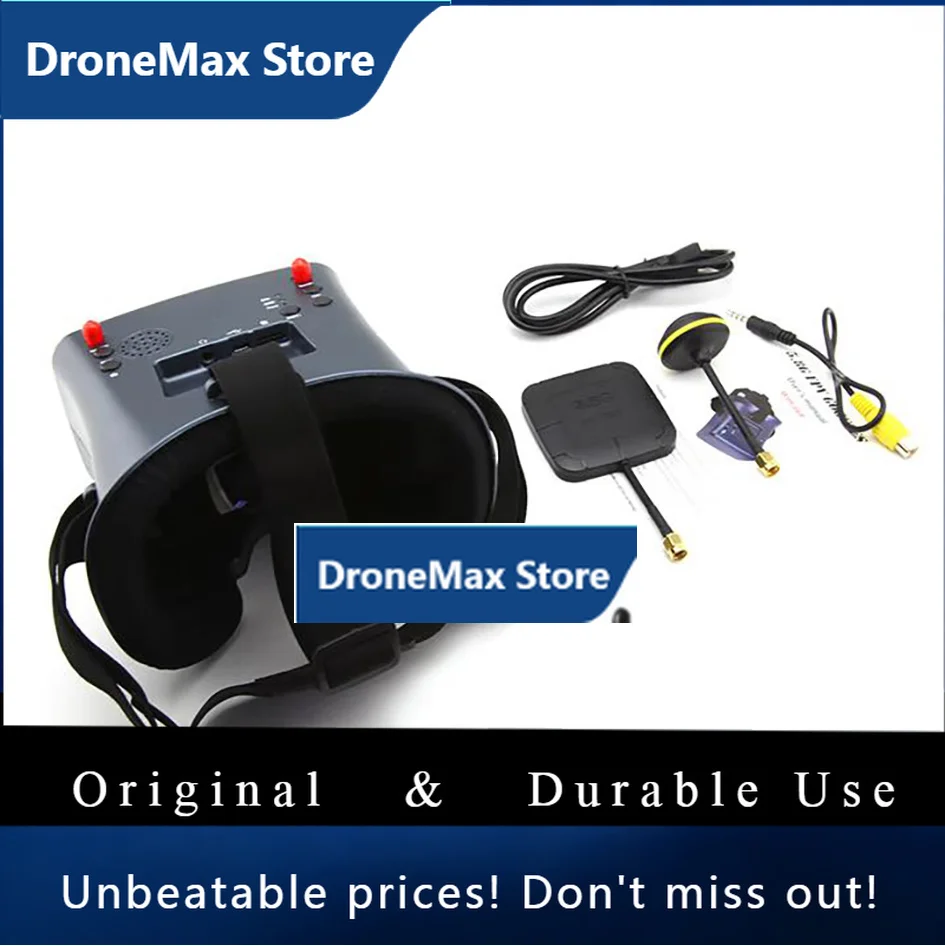 DroMaLS-008D 5.8G FPV VR Goggles 40CH With DVR 4.3inch LCD 800x480 Resolution Build-in Battery For RC Racing Drone Transmission