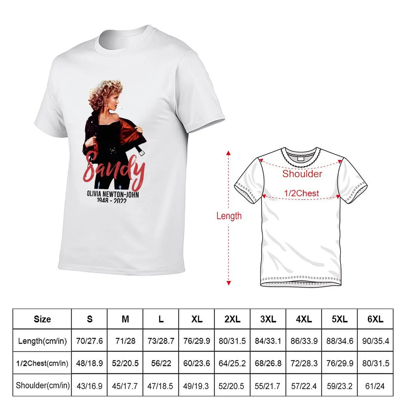 Olivia Newton John 1948 2022 T-Shirt t shirt man plain t shirt man casual T-Shirt