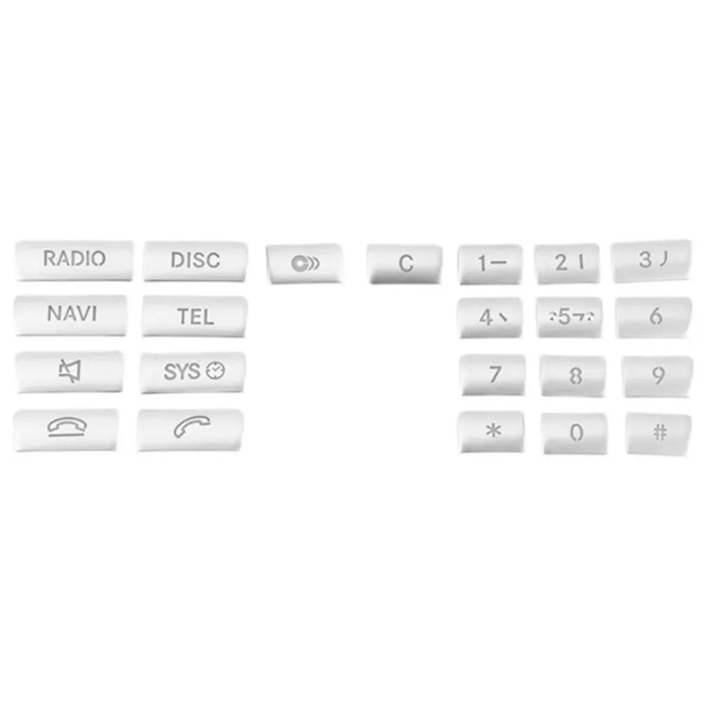 Car Dashboard Radio CD Player Button Switch Buttons Cover Trim For Benz CLS Class C218 2012-2013 For Benz E Class W212 2014-2015
