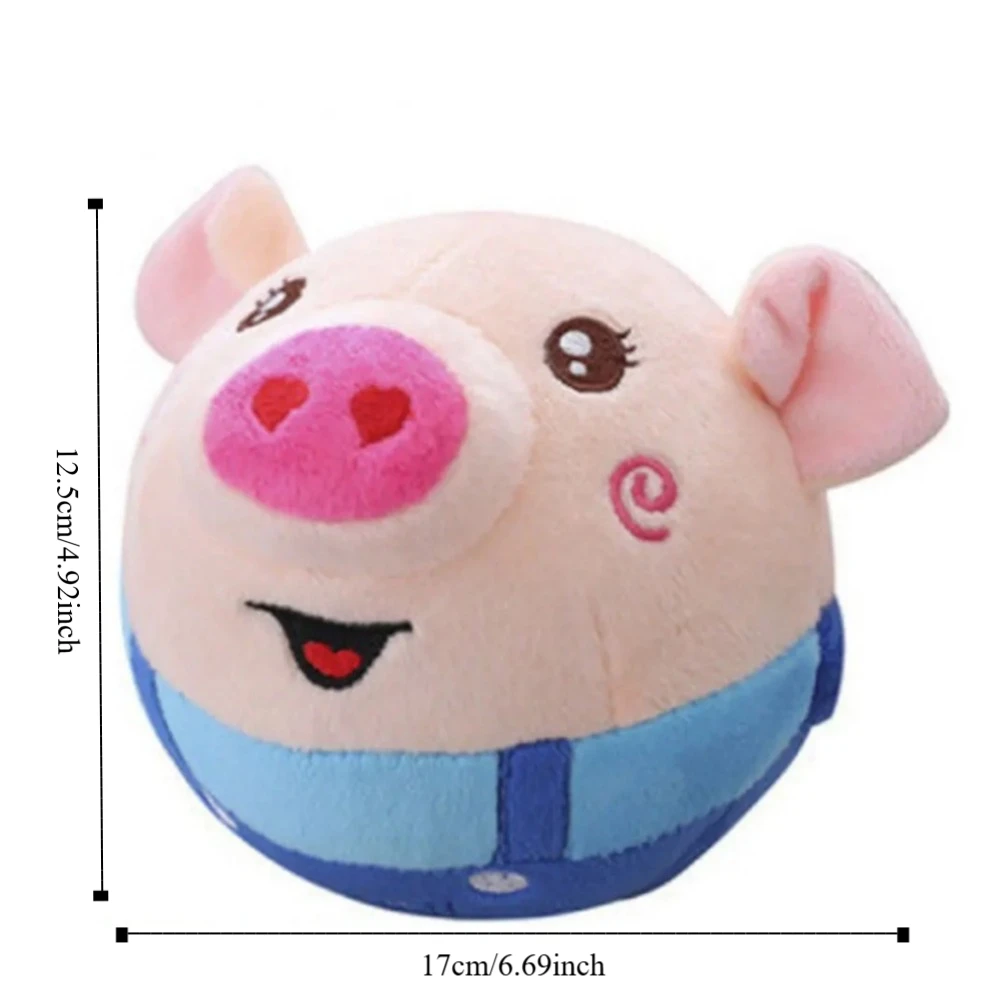 Shake rebondissant saut balles musique Vibration chant électronique chien jouet électronique interactif chien à mâcher mobile en peluche jouet