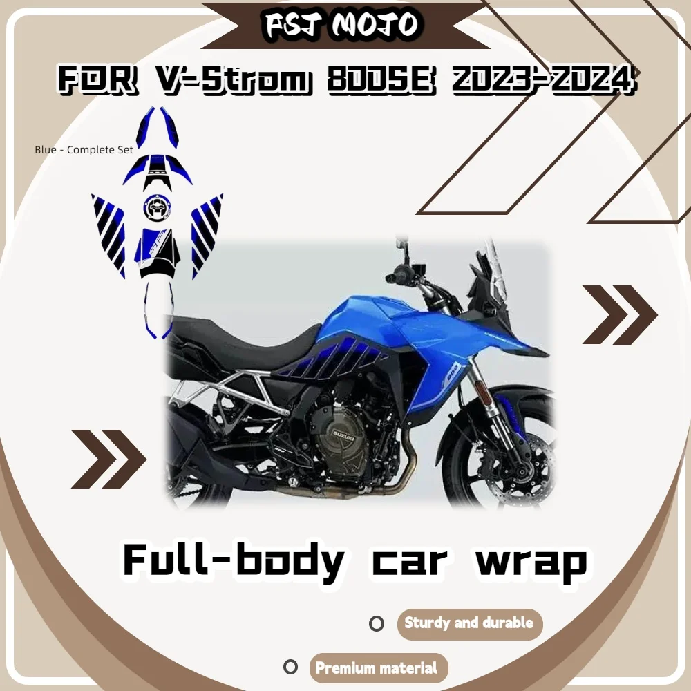 For V-Strom 800SE 2023-2024 Self-Adhesive 3D Tank Decals Easy Installation No Residue When Removed Fittings