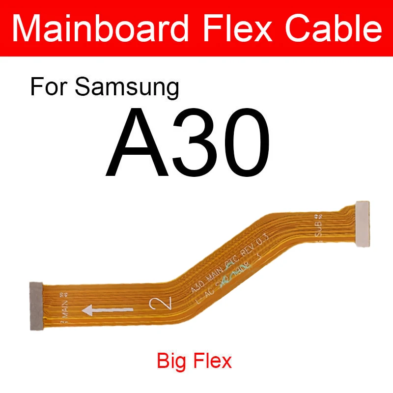 Main Motherboard Flex Cable For Samsung Galaxy A30 SM-A305F Main Board MainBoard LCD Flex Ribbon Cable  Replacement Repair Parts