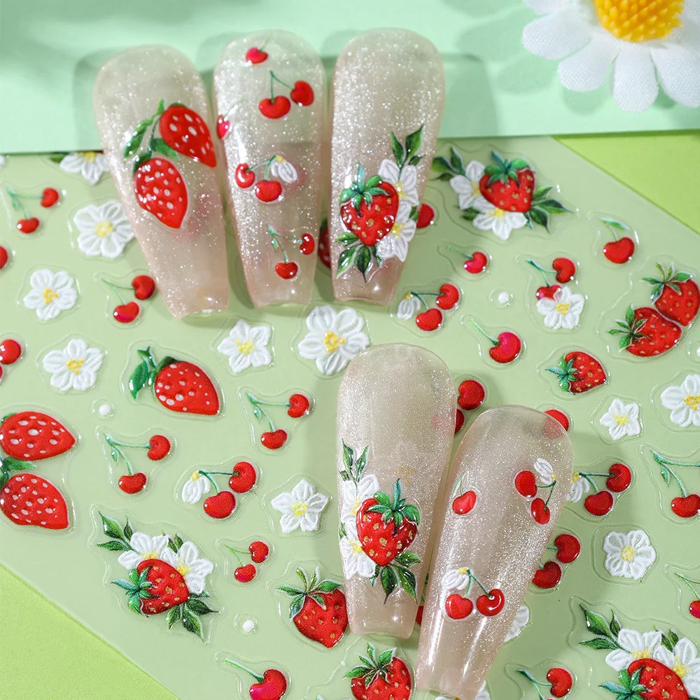 1Pcs 5D Red Strawbe…