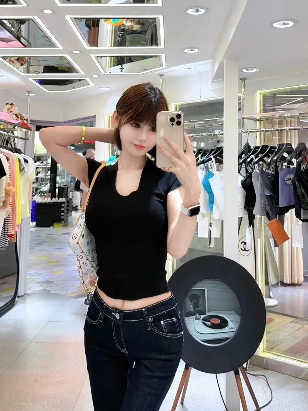 

Женские джинсы с высокой талией, облегающие, эластичные, с эффектом подтяжки ягодиц, повседневные, прямые, для весны