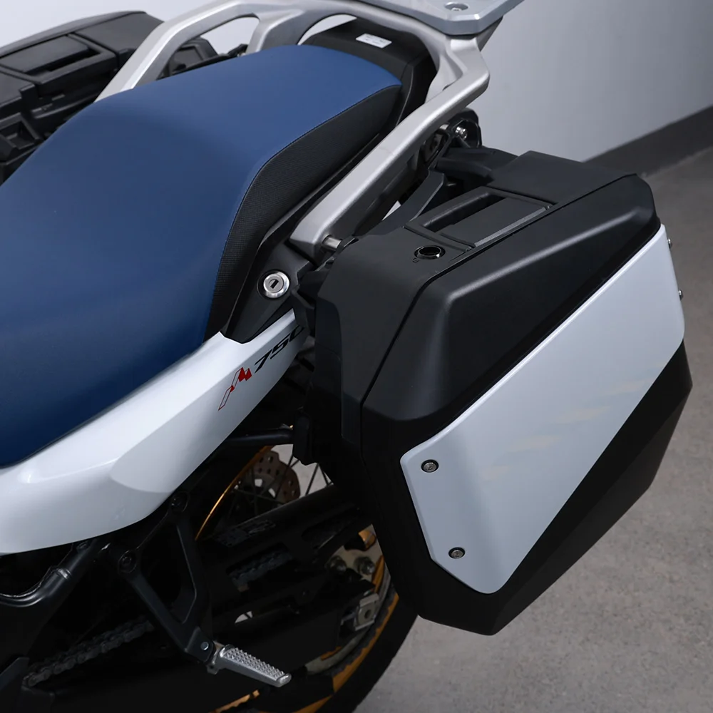 XL750 side storage case, easy disassembly design, non-destructive install for city travel and leisure motor touring