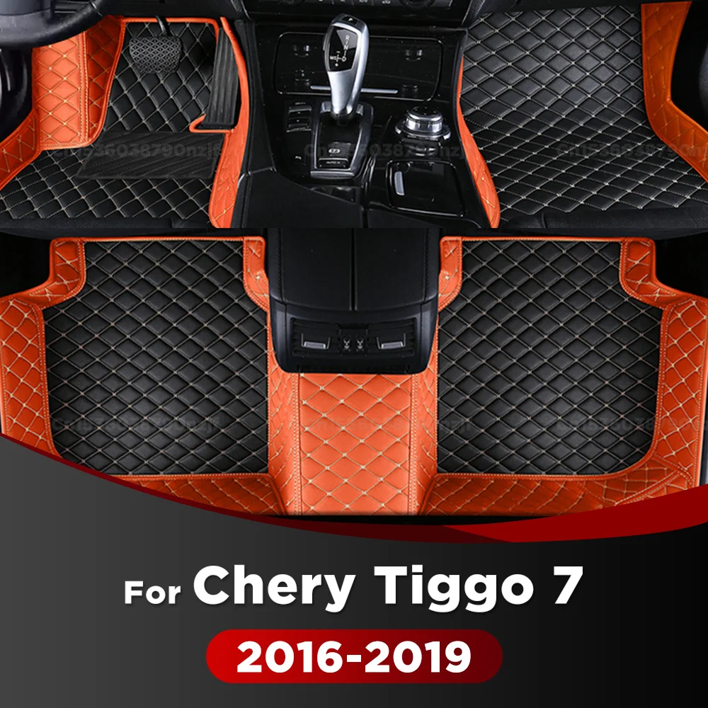 

For Chery Tiggo 7 2016 2017 2018 2019 Car Floor Mats Custom Auto Foot Pads Automobile Carpet Cover Interior Accessories