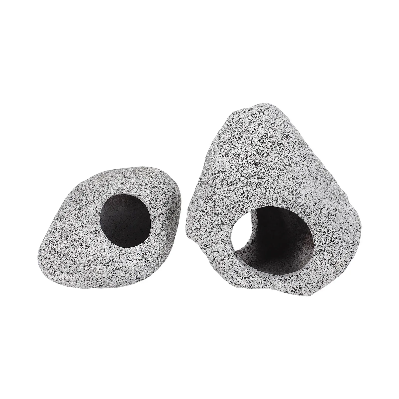 

2 Pcs Aquarium Rock Cave Fish Hiding Spot Hideout for Tank Ornaments Decoration Caves and Hides