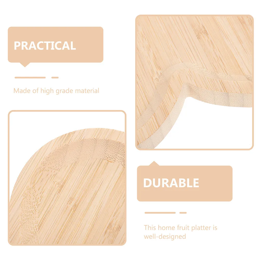 

Деревянный поднос в форме сердца 30x30x2 см, износостойкая тарелка для десертов, легкая, многофункциональная, для подачи хлеба, кексов, закусок, домашний декор