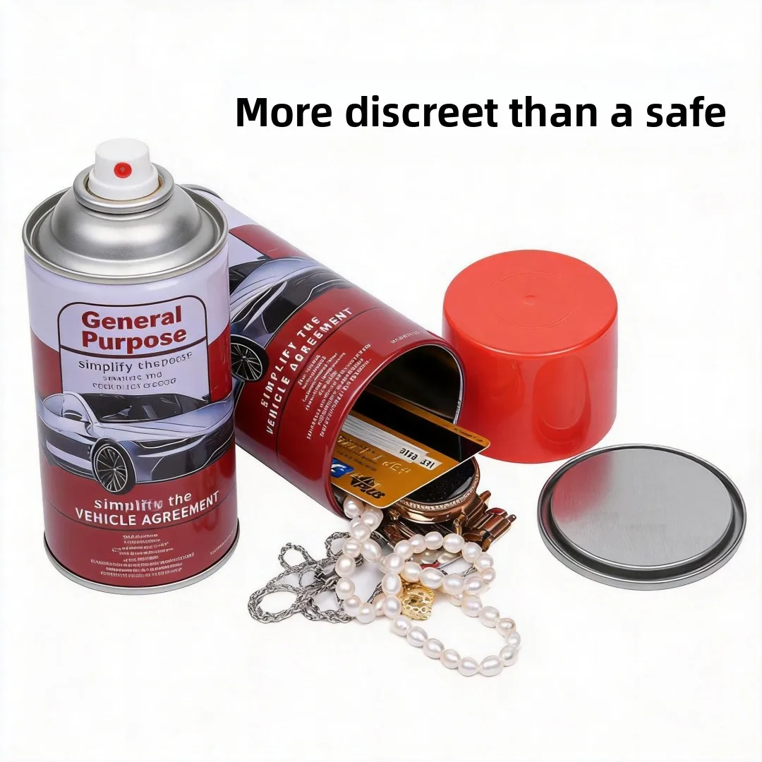 Hidden Safes CAN Household Hide Coins Loose Change ID Cards Bank Cards Tin Containers Storage Boxes Cigarettes Telephones Watch