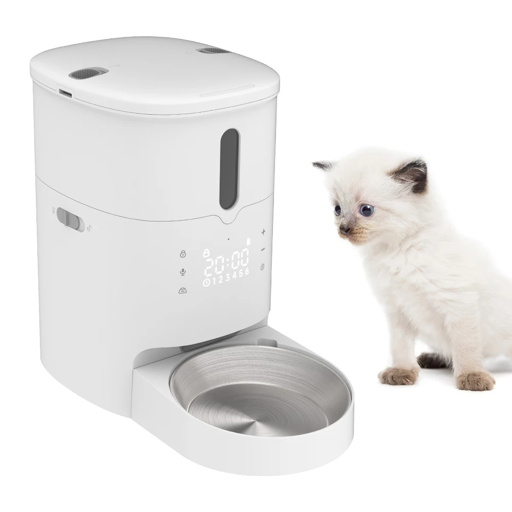 3L daily feeding wifi automatic pet feeder smart cat smart pet feeder wifi with camera cat smart feeder