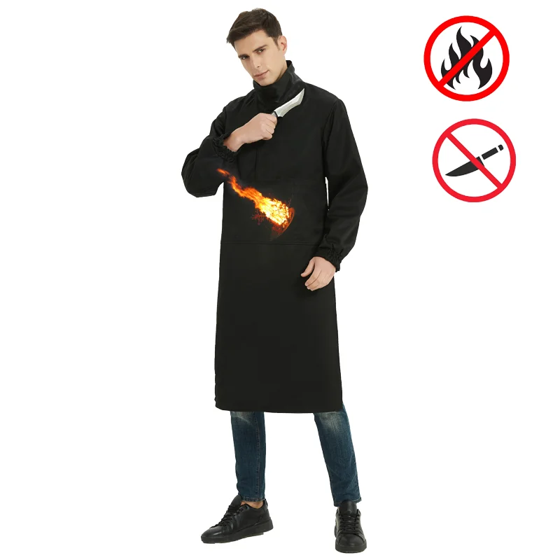 New Safe Welding Long Sleeve Apron Permanent Flame Retardant Metal Fragments Spark Cut Resistant Breathable High Collar Clothes