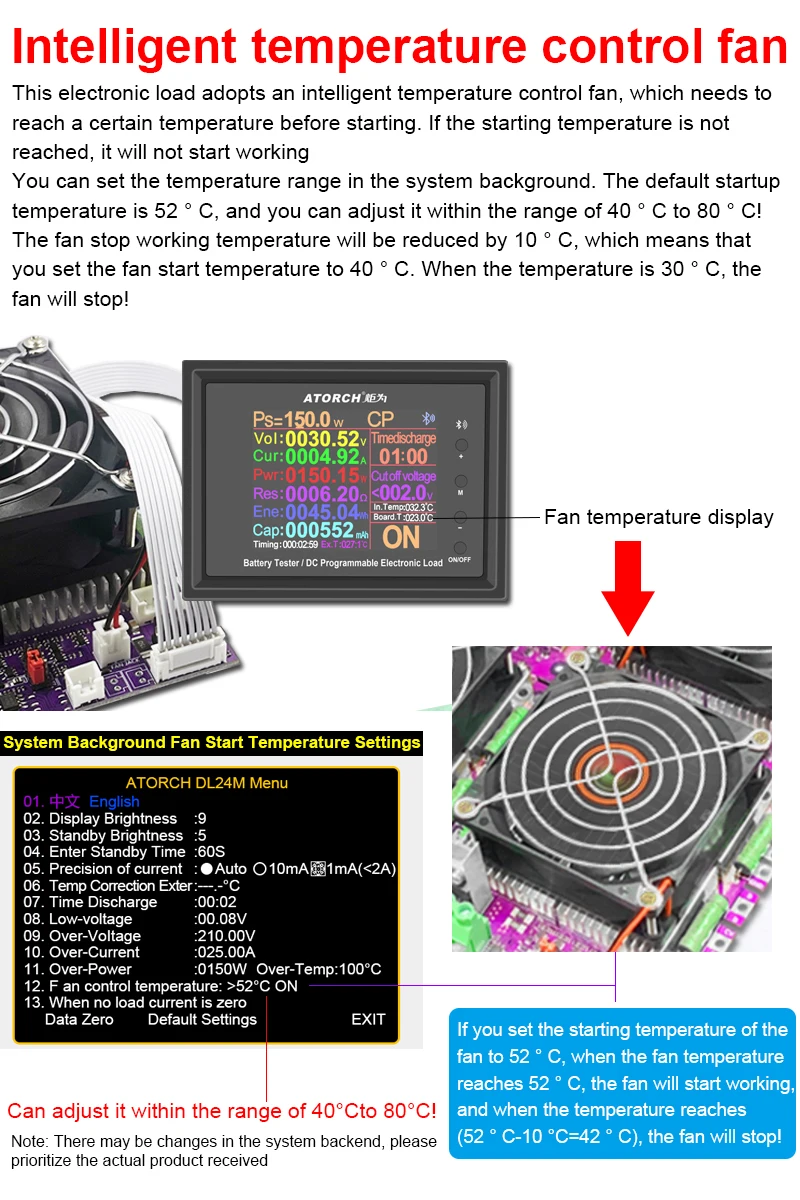 150W All-In-One Bluetooth DC Power USB Tester Electronic Load Lithium 18650 25A Battery Capacity Monitor Discharge Meter