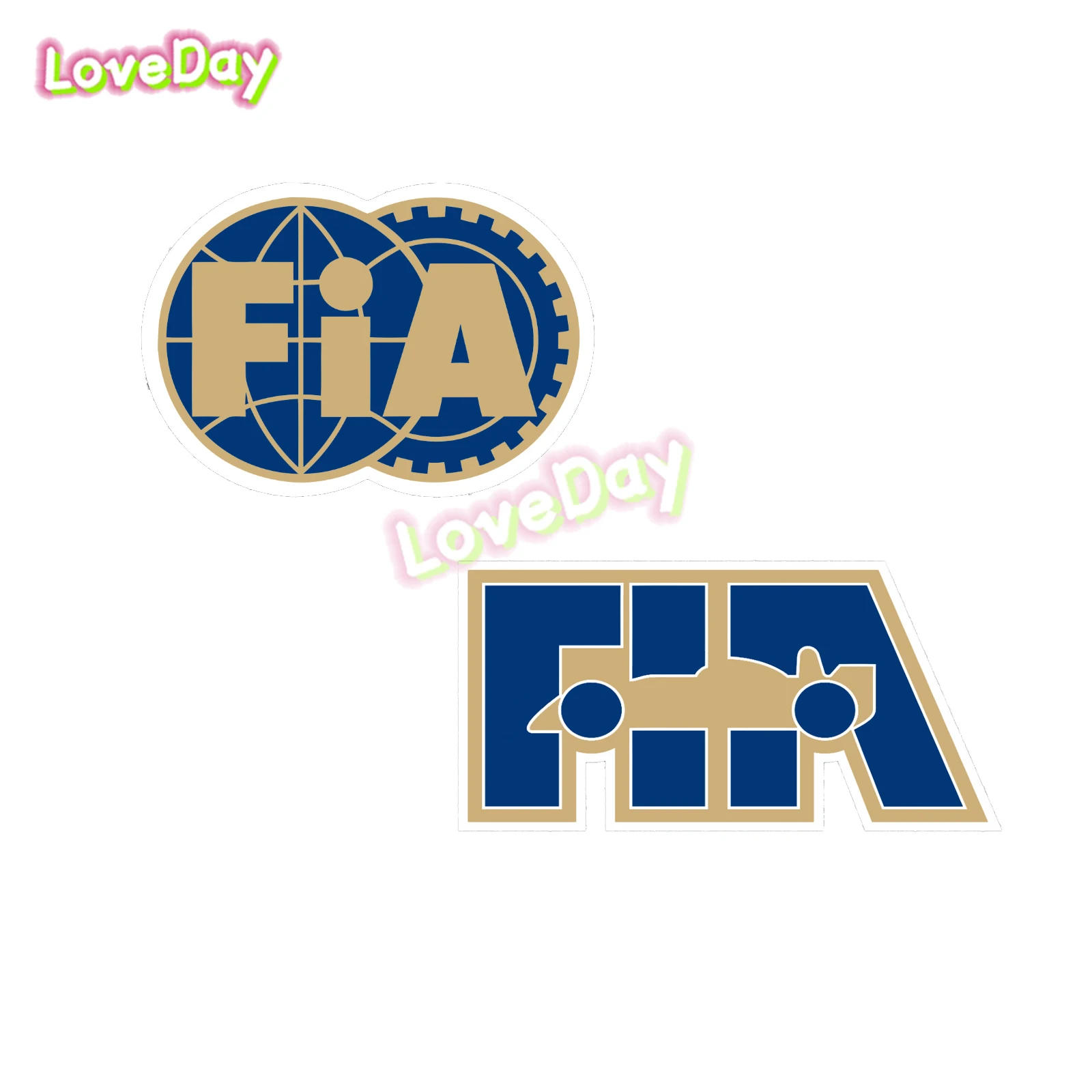 FIA Sticker Vinyl F1 Racing Motorsport Logo Car Sticker Decals Scratch Obstruction