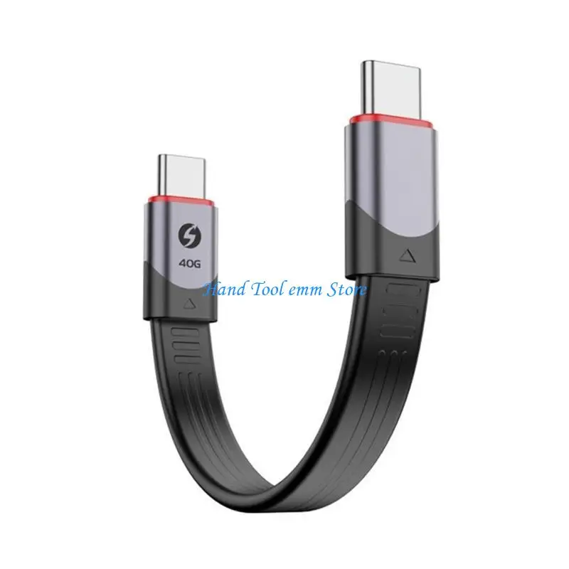 

H37F USB4, 40 Гбит/с, кабель для быстрой зарядки, 240 Вт, UsbC to TypeC, эффективная поддержка линии передачи данных, 8K, гибкий