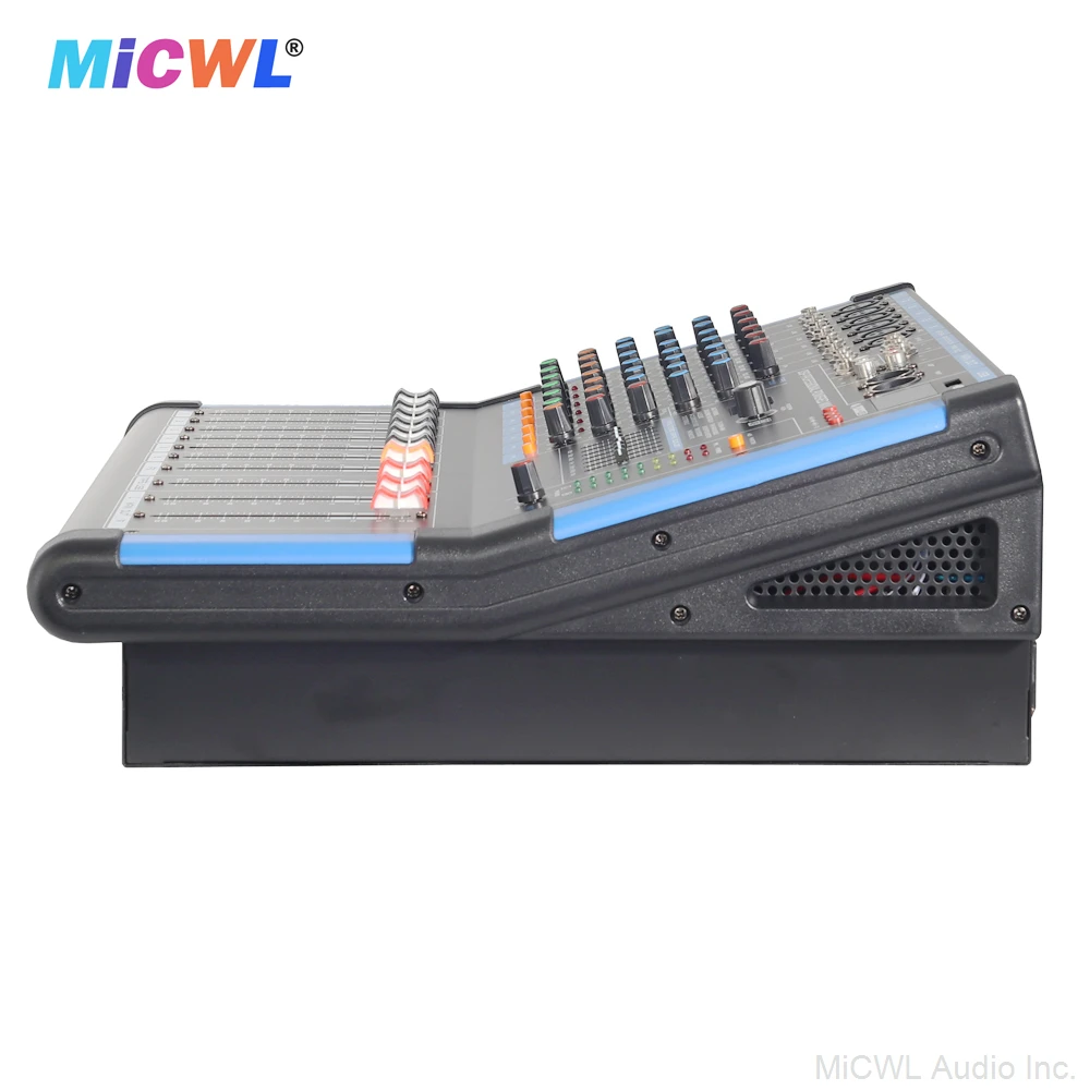 Professional Big Power Mixer 6 Channel 1200W Amplifier Driving Speaker With 48V Blue Tooth USB Wireless Wired Microphone Input