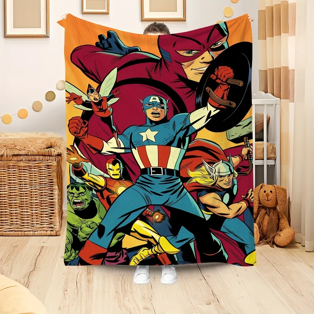 

1PC Superhero Blanket for Cozy Days ,Multifunctional blanket suitable for home, outdoor, travel, camping, nap cover blanket.