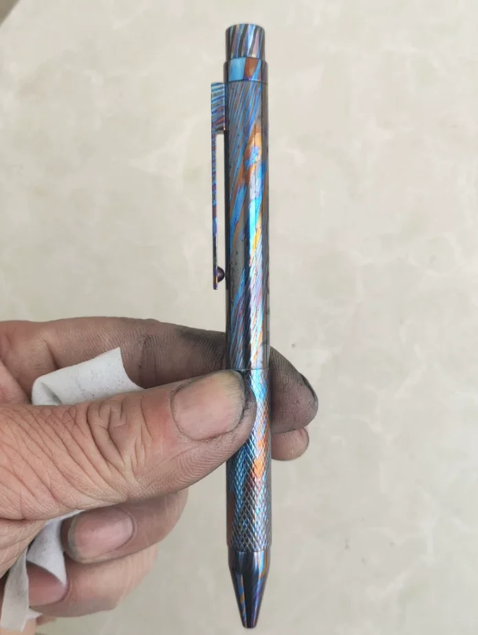 Used EDC Timascus Pen fitget decompression toy