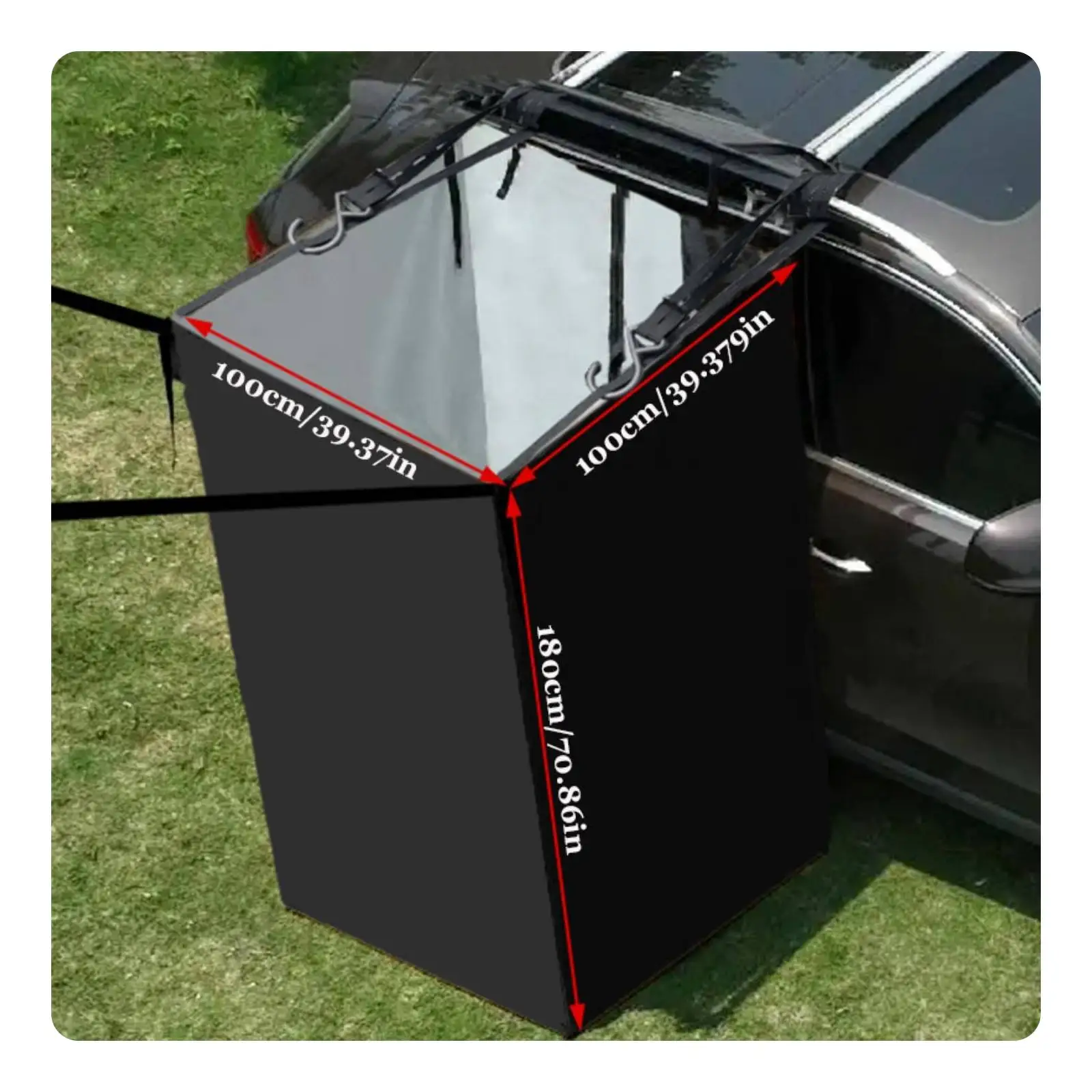 Privacy Outdoor Shower Tent for Camping Portable Foldable Changing Shelter Lightweight Bathroom Enclosure with Hooks Straps