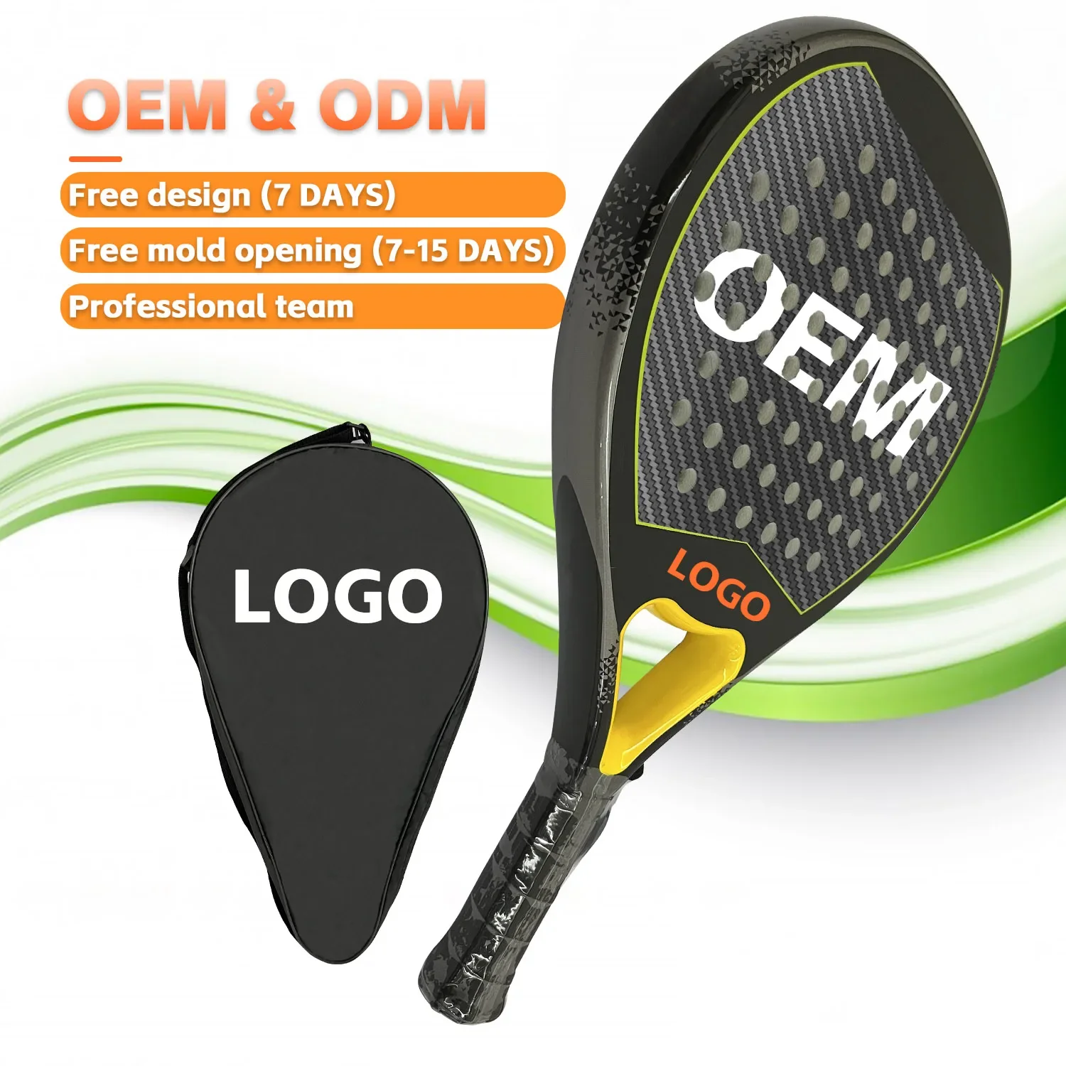 Hot Selling Custom OEM Beach Tennis Racket Professional Padel Racquets with Shoot Padel Grip Tennis Racket Rockets for Sale