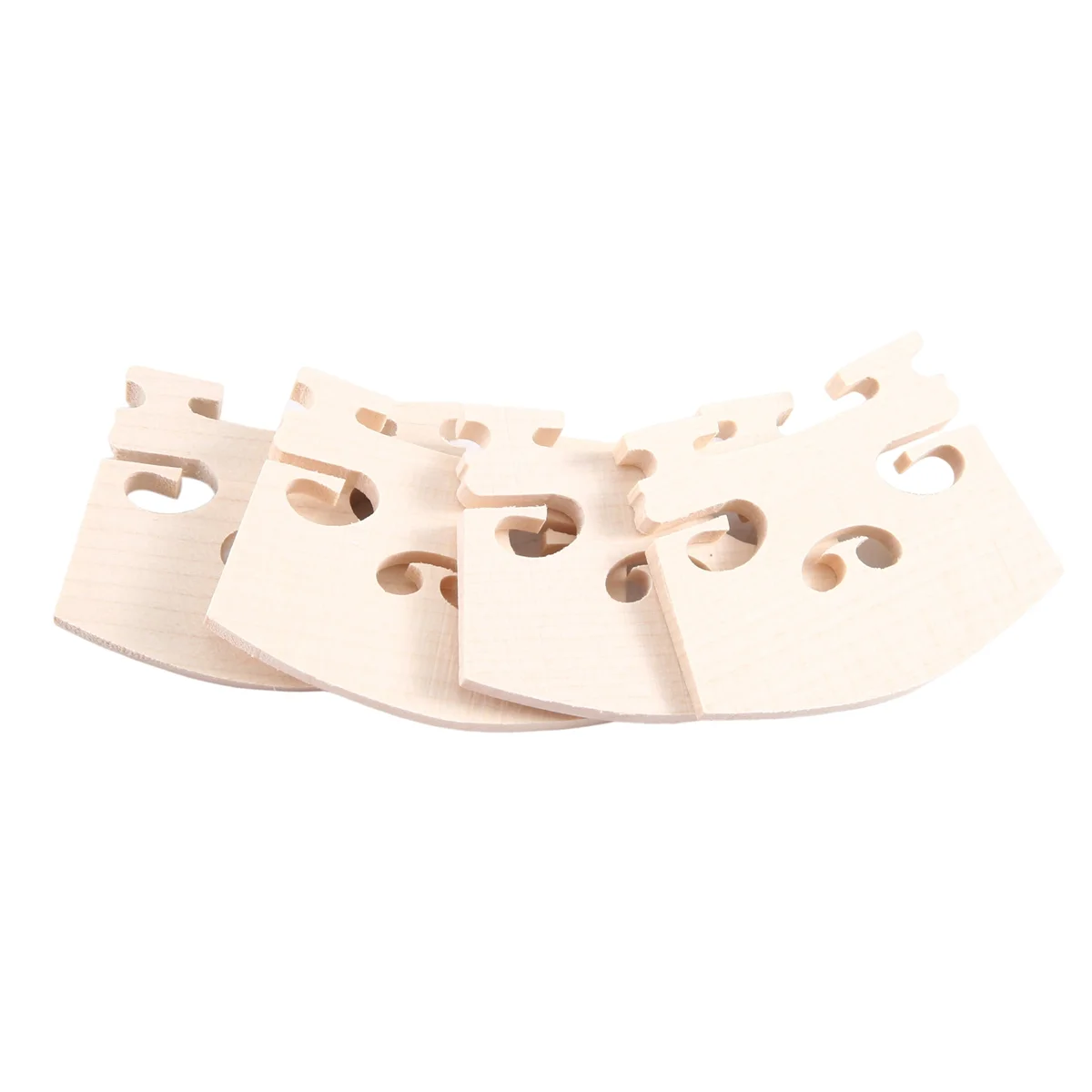 أجزاء الكمان Lo-ok Violin-Bridge-5pc-4/4 أجزاء كمان جسر القيقب، 4 قطع