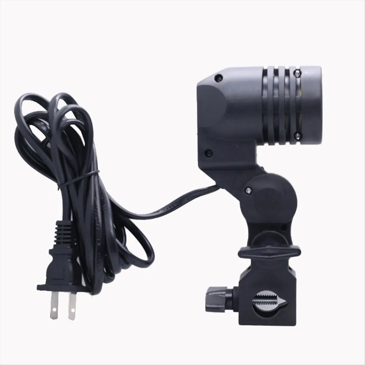 A40I 1.8m E27 Photography Light Lamp Holder with AC Socket Umbrella Holder and Bulb Mount for Photo Studio Lighting US Plug
