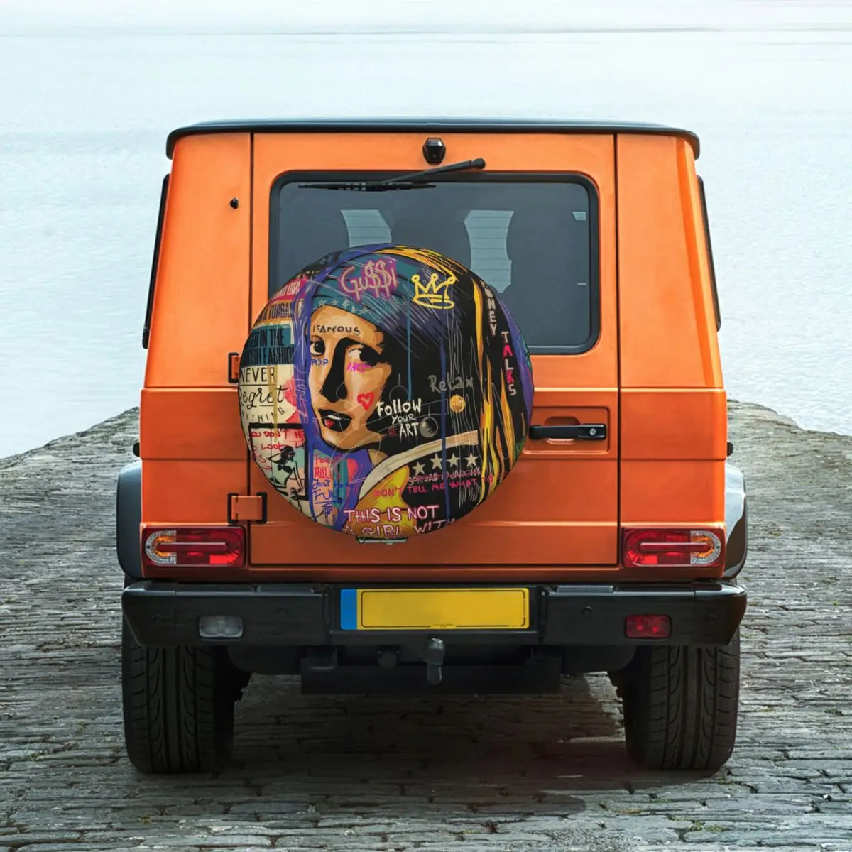 This Is Not The Girl With A Pearl Earring Tire Cover Wheel Protectors Weatherproof Universal for Jeep Trailer RV SUV Truck