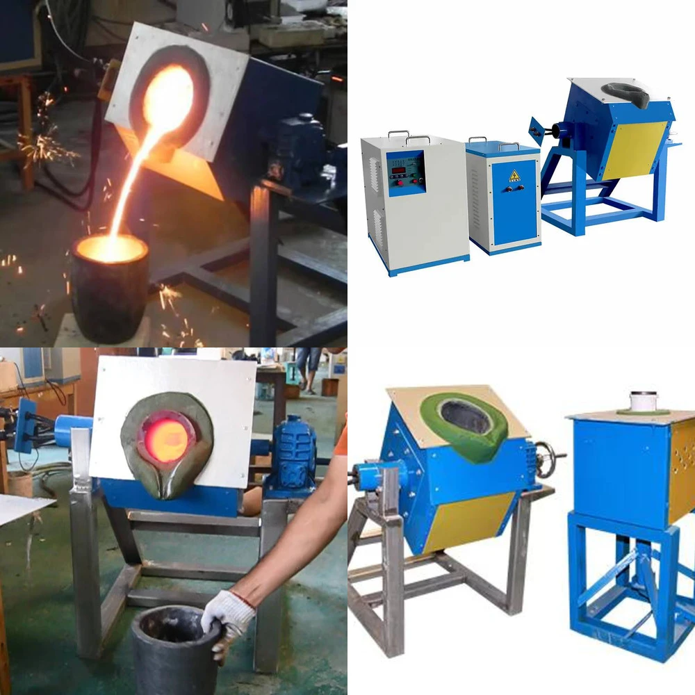 IGBT 10/20/50/100/150Kg Small Electric Induction Smelting Industrial Furnace For Gold, Silver, Zinc, Copper, Brass, Aluminum,