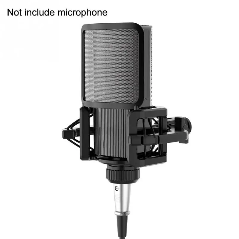 

Bracket Reduce Noise Sturdy Stable Easy Install Anti Vibration Universal With Filter Screen Shock Mount Plastic For Microphones