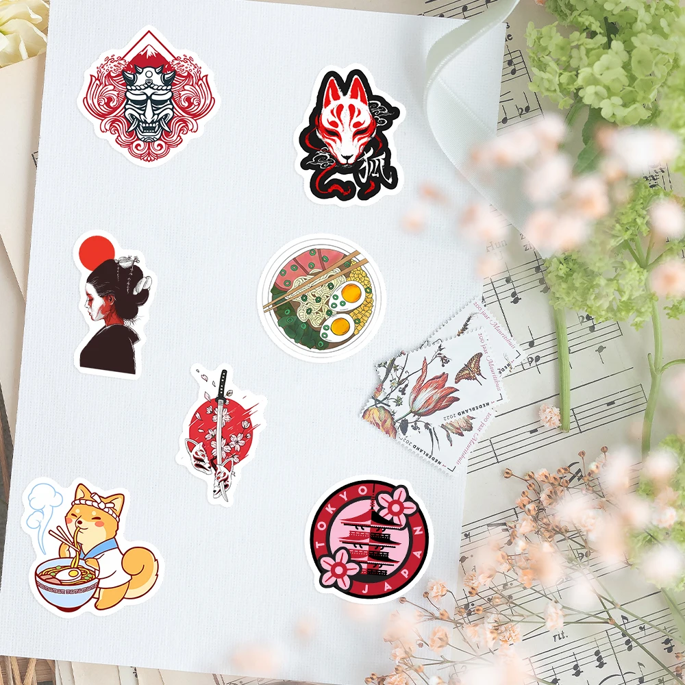 Cartoon Fantasy Japanese Stickers Traditional Elements DIY Kids Toy Gift Decal for Phones Laptops Luggage Decorative Waterproof