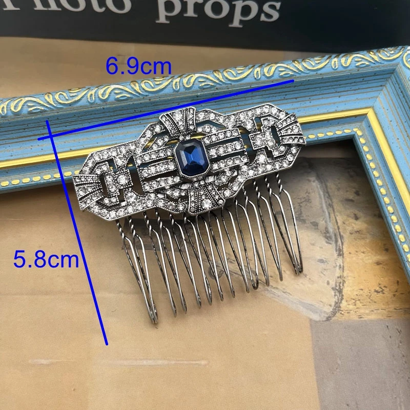 Blue Rhinestone Brooches Vintage Combo Trendy Fashion Jewelry For Women