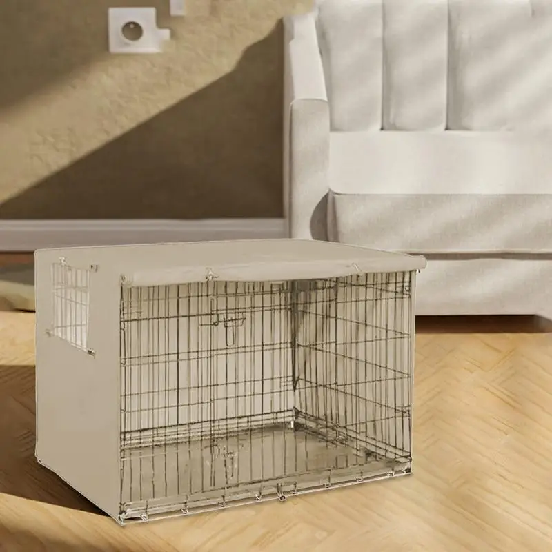 Pet Cage Cover Waterproof Pet Crate Cover Oxford Windproof Dog Kennel Cover Pet Cage Cover For Indoor Outdoor Crates pet supplie