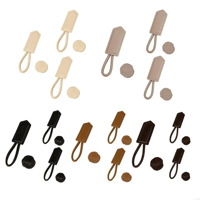 

3lots Toggle Clasps Sweater Button Clothes Horn Leather Buckles Coat Buttons 57BD