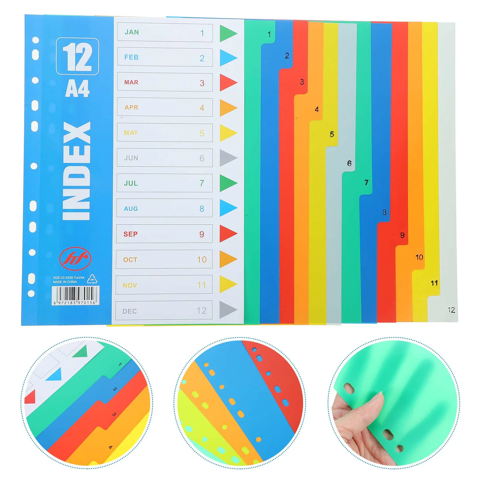 Index Separator Page Dividers A4 Office Folders Category File Subject Notebook Pp The