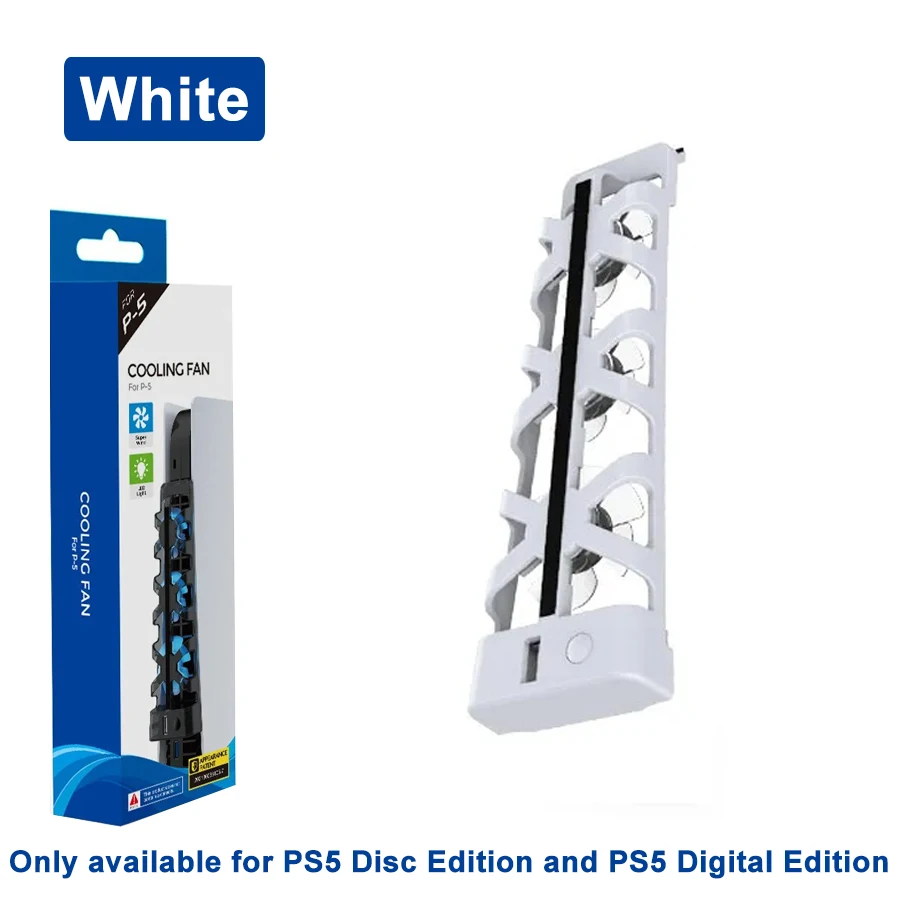 PS5 Cooling Fan with LED Light (Disc & Digital) image