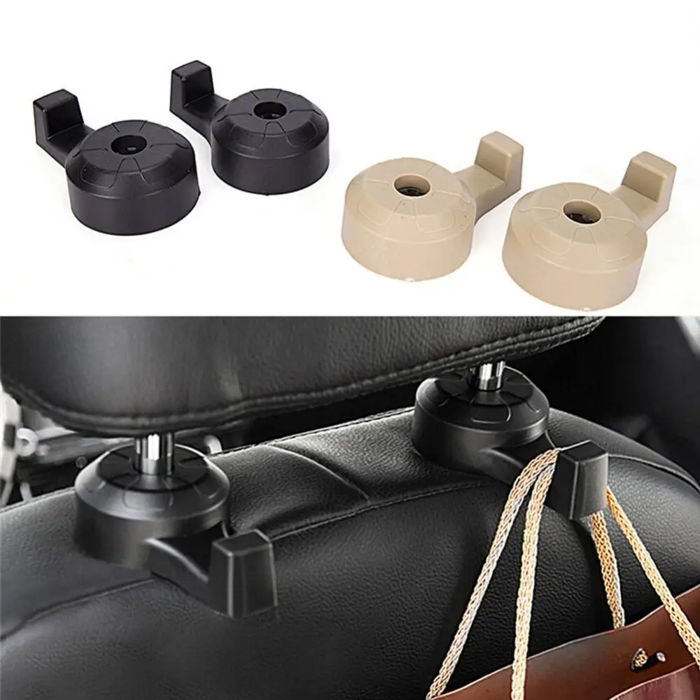 2Pcs Universal Car Auto Back Seat Hanger Hooks Vehicle Bag Holder Organizer