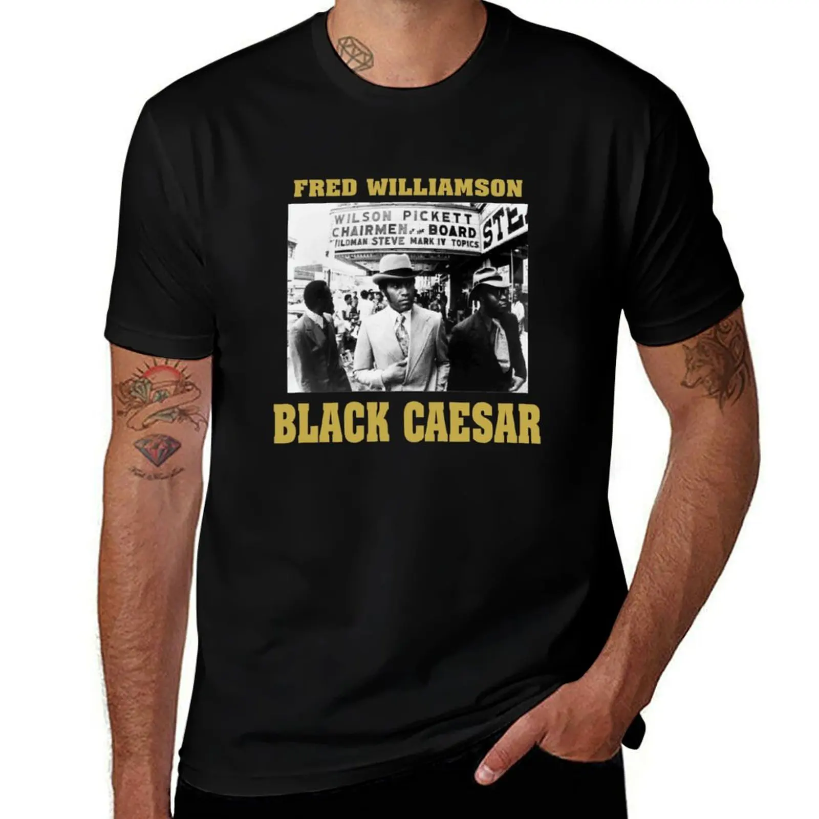 Black Caesar T-Shirt Sporty Casual Quick Dry T-Shirt