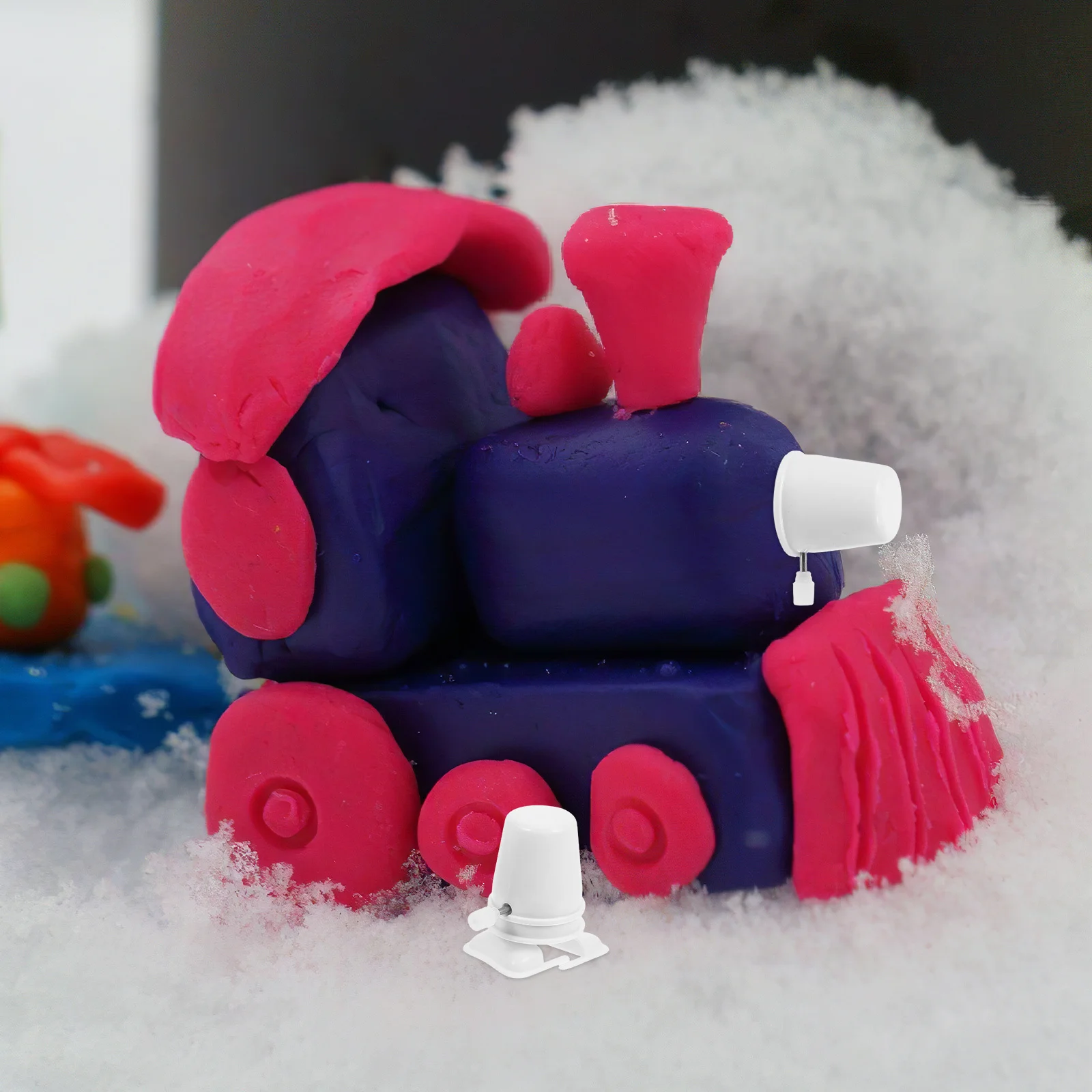 อะไหล่กลไกนาฬิกาพลาสติก 6 ชิ้น สำหรับงาน DIY งานปั้นดินเหนียว อุปกรณ์เสริมกลไกขนาดเล็กกะทัดรัด