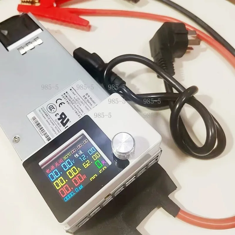 750W 12V/14.6V Programmable Charger Stable Output Multi-Protection for Lead Acid LiFePO4 Car Battery